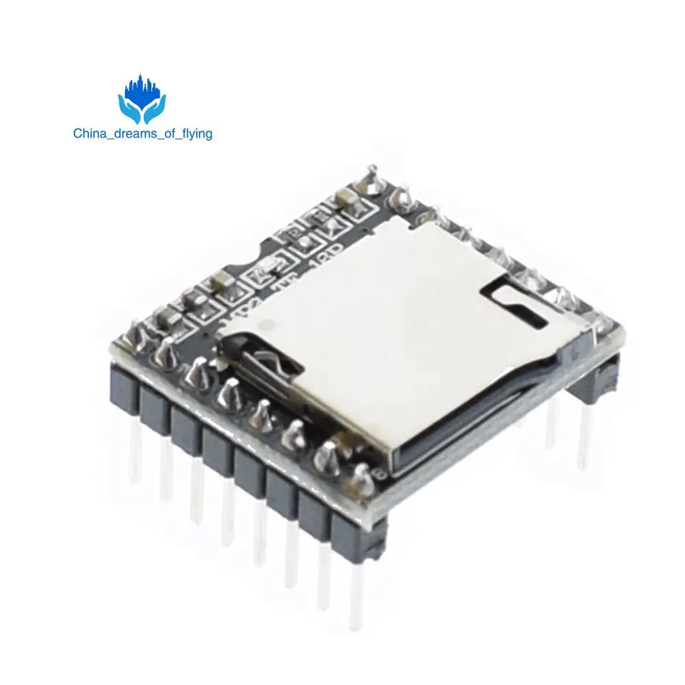 10 шт. мини mp3 плеер модуль с упрощенным выходом динамик MP3 TF 16P для Arduino UNO|mp3 module|module