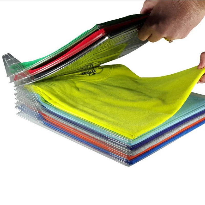

10 Sets Adult Size Clothes Folding Board Save Time Multifuncitonal Magic Fast Speed T-shirt Clothes Easy Fold Organize