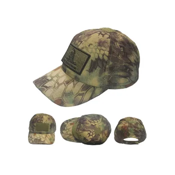 

camouflage Hat High quality outdoor summer sun hat green Python magic hat tactics send cockades American flag/punisher patches