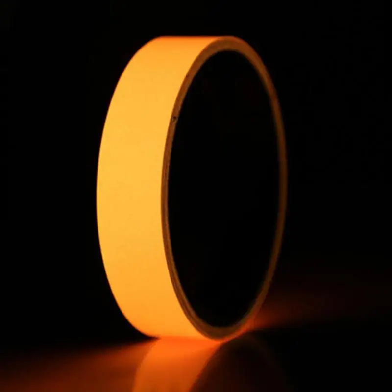 Clearance 20mmx3m Reflective Glow Tape Self-adhesive Sticker Fluorescent Warning Tape Cycling Warning Security Tape 10