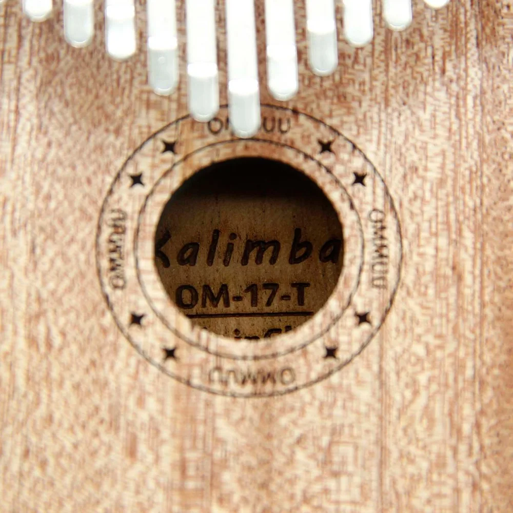 Alta Qualidade Chave 17 Kalimba Mbira Calimba Africano Mogno macico Instrumento Piano de Polegar Dedo Saco Presente Novo