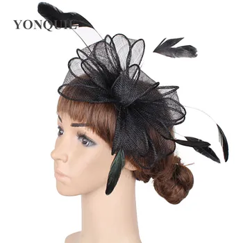 

high quality cute bowknot sinamay fascinator hats bridal wedding hair accessoires retail 21colors available Free shipping SYF280