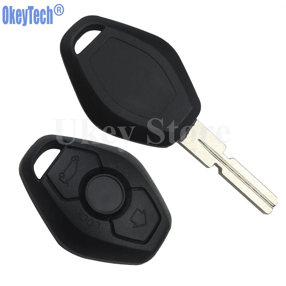 OkeyTech 10 шт./лот дистанционный ключ для автомобиля в виде ракушки для BMW 3 5 7 серия Z3 Z4 X3 X5 M5 325i E38 E39 E46 3 кнопки дистанционного ключа Fob чехол Крышка