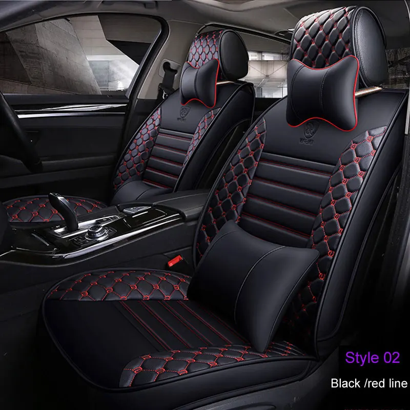 2019 Luxury PU Leather Car Seat Covers For Toyota Corolla Camry Rav4 Auris Prius Yalis Avensis 