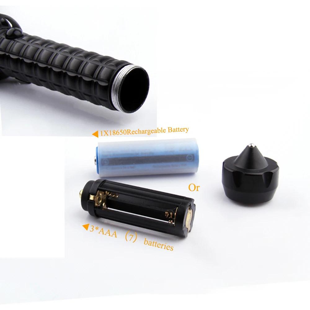 lanterna powerful telescoping led cree xml t6 flashlight tactical torch baton flash light self defense 18650 OR AAA 3000 lumens