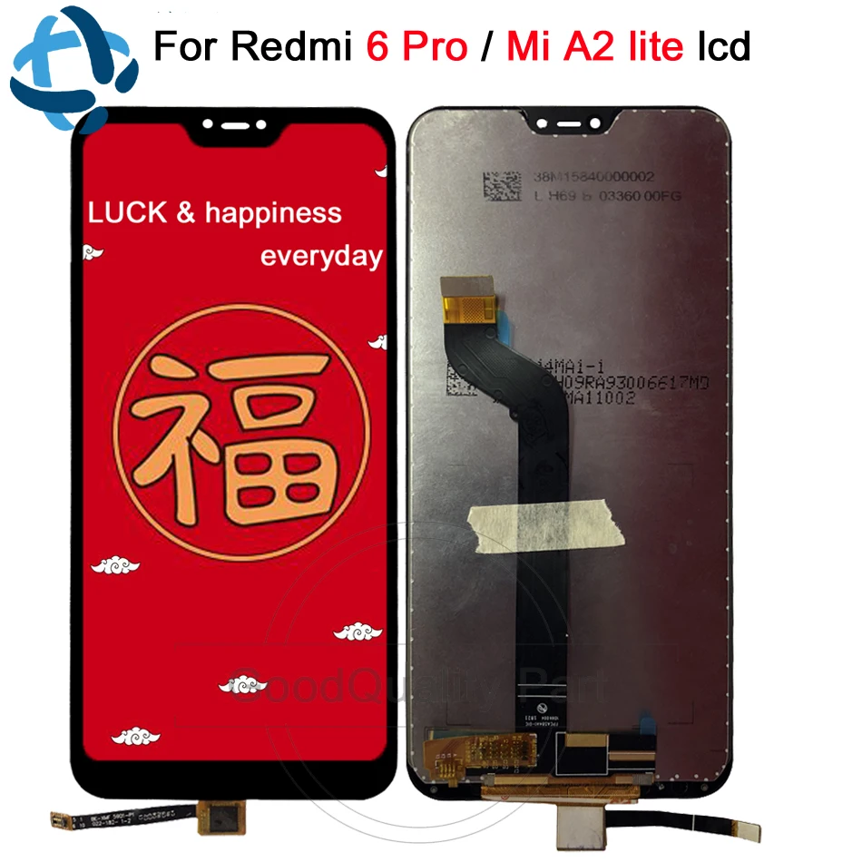 

100% Tested 5.84''For Xiaomi Redmi 6 Pro 6Pro Full LCD DIsplay Touch Screen Digitizer Assembly For Xiaomi A2 lite Mi A2 Lite lcd