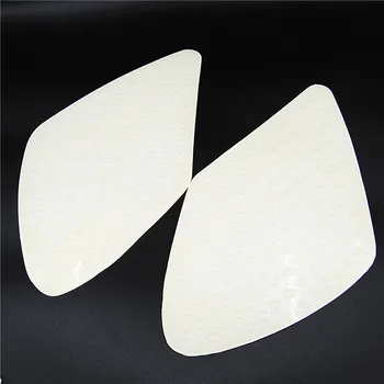 

JEEBAY car motorcycle fuel tank protector sticker decals 3D white transparent fish bone styling tank side Pad racing accessories