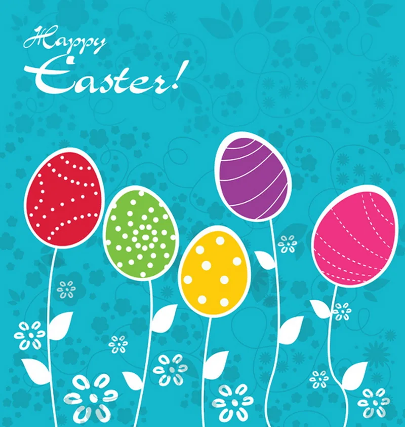 Picture Of 'happy easter' Photography Backdrops Colorful Cartoon Easter Eggs Photo Background D-1118 | Электроника