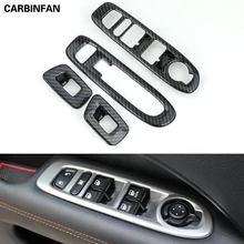 ABS интерьер автомобиля внутренняя двери, окна кнопки ручку крышки отделкой Декор рамки Стикеры Стайлинг 4 шт./компл. для Jeep Compass