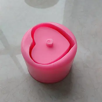 

Heart Shape Concrete Flower Pot Silicone Mold for Cactus Succulent Plants Handmade Craft Cement Planter Mould