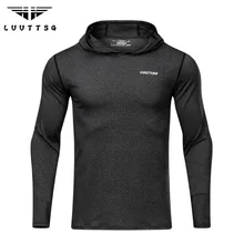 Running T-Shirts Long Sleeve Compression Sports Jacket Men Shirt Hat Gym Clothing Rashgard Sportswear Fitness Running T-shirts