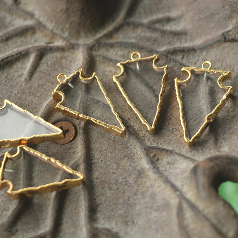 

925 Sterling Silver,Natural ROCK Crystal Faceted Shield Shape Pendant 1 Piece of 30X18mmmm