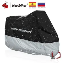 HEROBIKER мотоциклетный чехол для улицы с УФ-защитой для скутера, чехол для велосипеда, водонепроницаемый пылезащитный чехол для мотоцикла, чехол для дождя, дизайн с замком и отверстиями для помещений