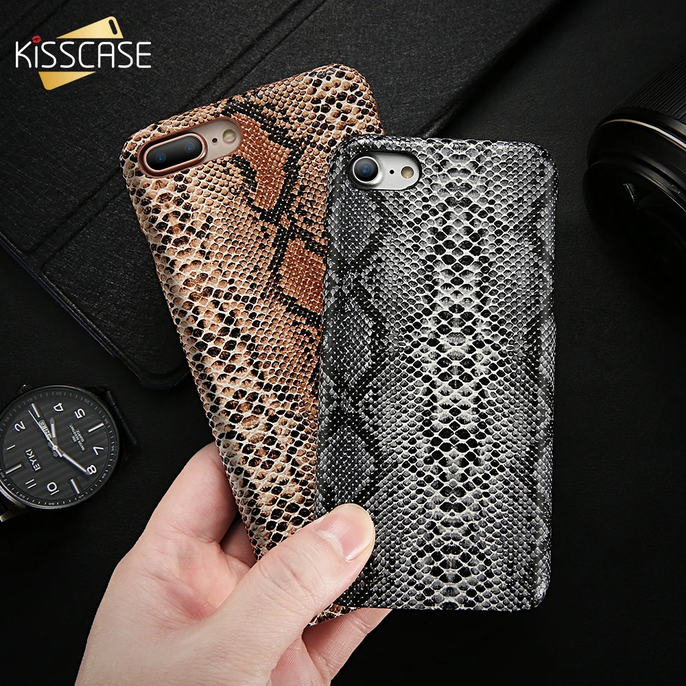 

KISSCASE Luxury Snake Phone Case For iPhone 6 6S 7 8 Plus X XS Max XR Ultra Thin Hard Cover For iPhone 6 6S 7 8 Plus X XS Max XR