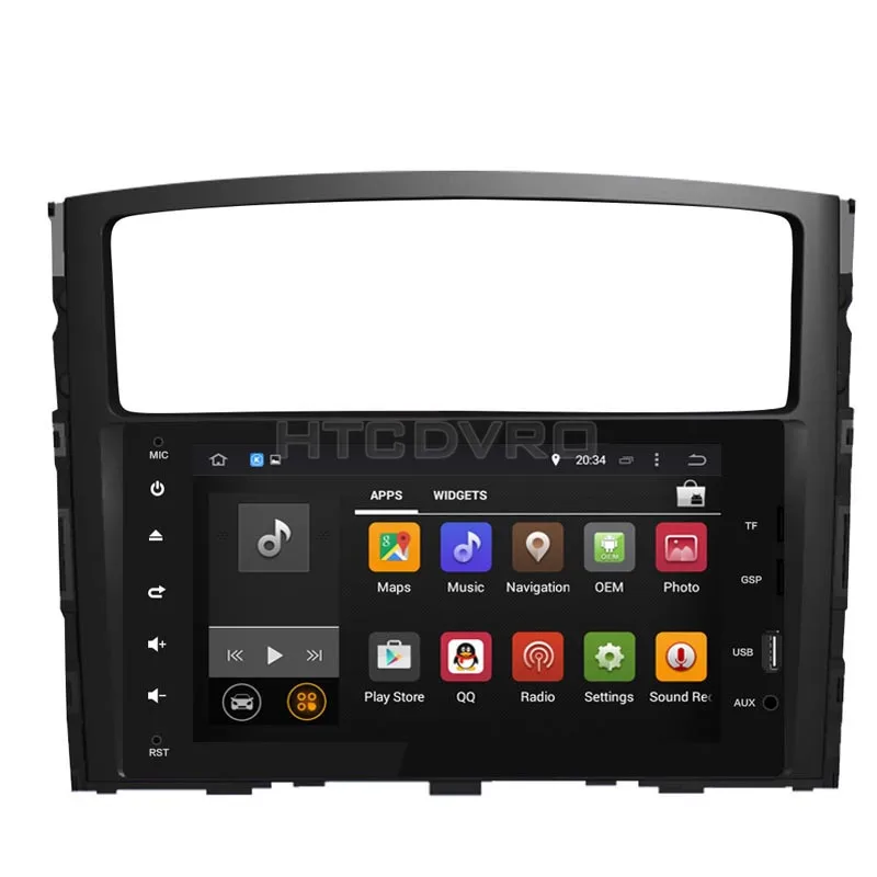 Perfect YMODVHT 8inch Octa Core 4GB+32GB Android 9.0 Car DVD Player for Mitsubishi Pajero V97 2006-  Radio Stereo GPS Navigation 3