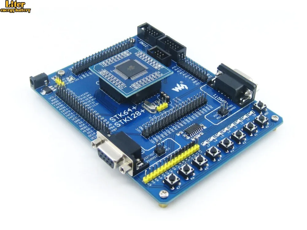 AVR ATmega128 ATmega128A ATMEL Development Board Kit + 2pcs ATmega128A-AU Core = Waveshare STK128+ Premium | Компьютеры и офис