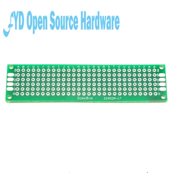 

Sided spray tin plate 2X8CM experimental board 1.6MM thick fiberglass PCB board
