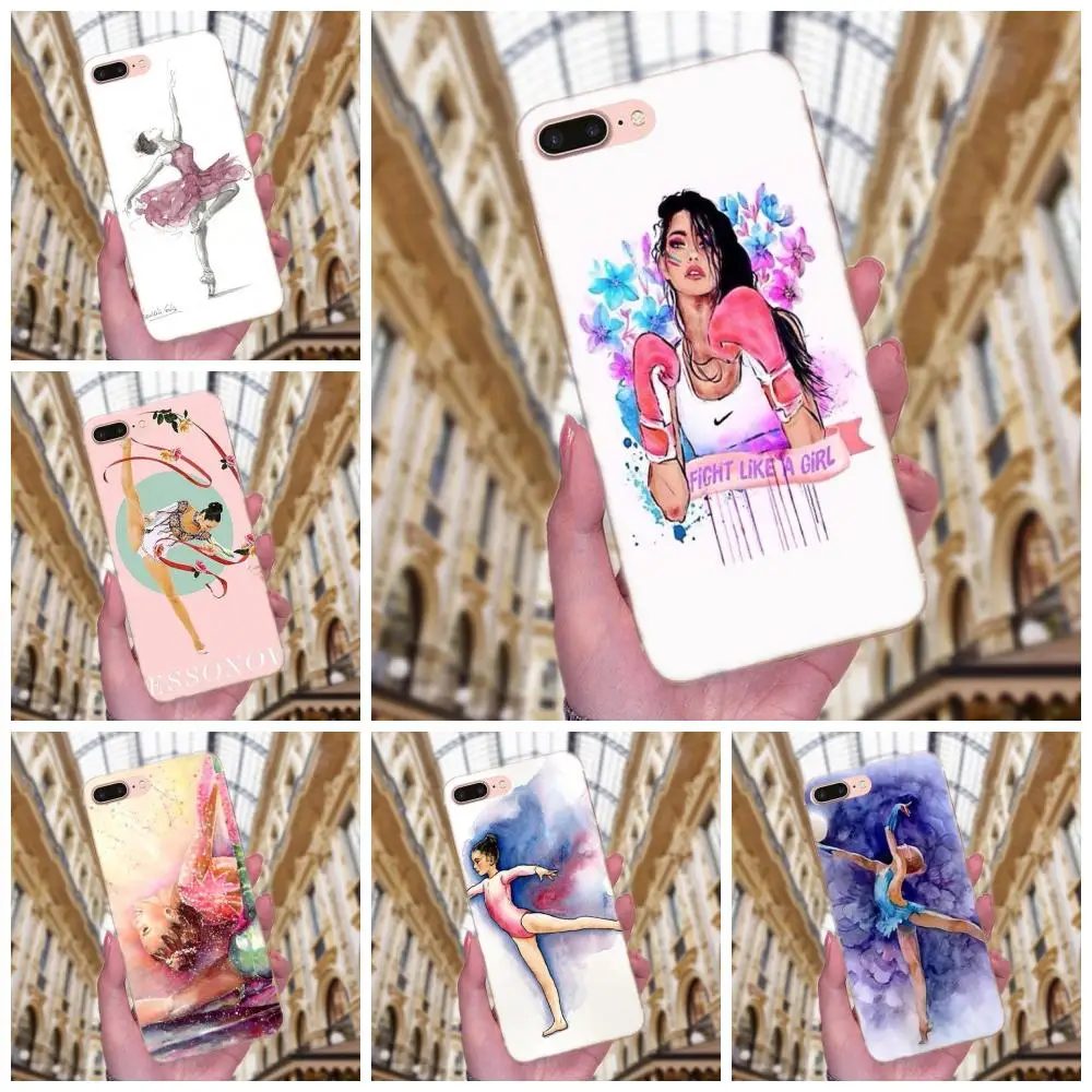 

For Galaxy J1 J2 J3 J330 J4 J5 J6 J7 J730 J8 2015 2016 2017 2018 mini Pro Soft TPU Quinn Phone Painting Girl Sport Gymnastic