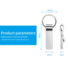 Usb флешка 3,0, металлический USB флеш-накопитель, 32 ГБ, высокоскоростной USB 8 ГБ, 16 ГБ, 64 ГБ, 128 ГБ, карта памяти, серебристый флэш-диск, мини