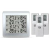 Weather Station Thermometer C/F Value Display Alarm Temperature Meter Station tester W/ 3 Outdoor Indoor Wireless Senor ► Photo 3/6