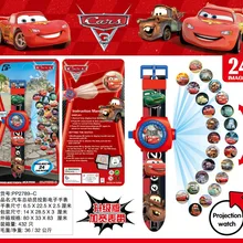 Детский мультфильм игрушки автомобилей 20/24 проецирования узор цифровые игрушки для мальчиков и девочек светодиодный детские часы, игрушки подарок