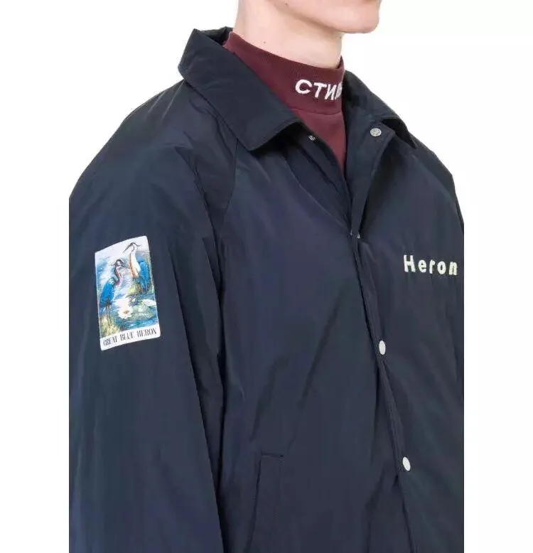 2018 Best Quality 1:1 Heron Preston Logo Embroidery Women Men Jackets Windbreaker Hiphop Streetwear Men Oversized Jacket Coat