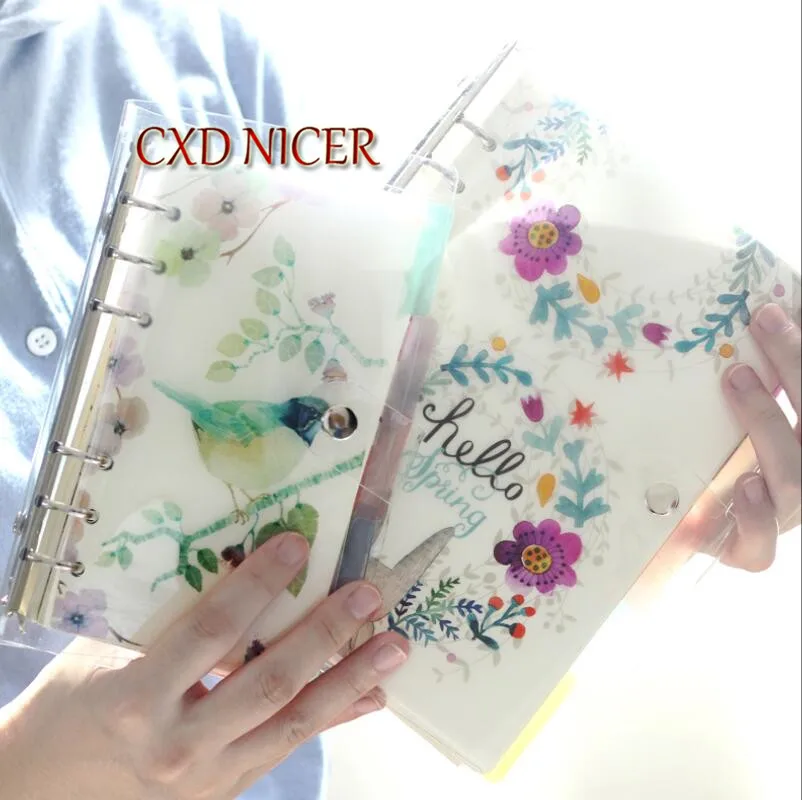 

Iron Spiral Fairy Tale And Bird Notebook Planner A5 A6 Pvc Cover Stationery 2018 Notebook Agenda Creative China Supplies DD1959