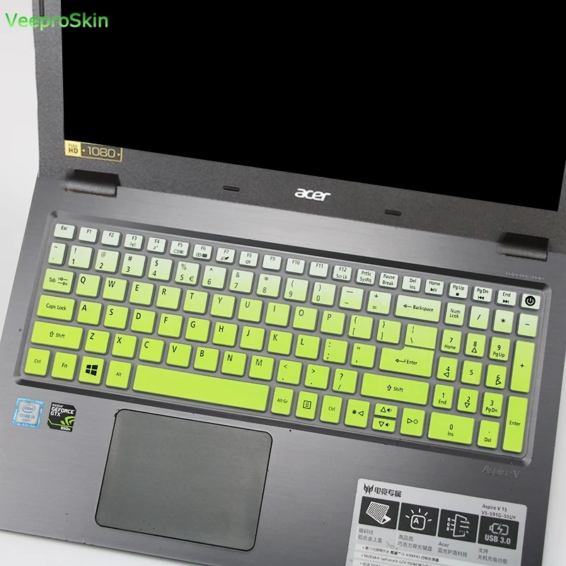 Силиконовая защитная накладка на клавиатуру для Acer Aspire 5 A515 51 A517 51G 15 6 дюйма|Чехлы