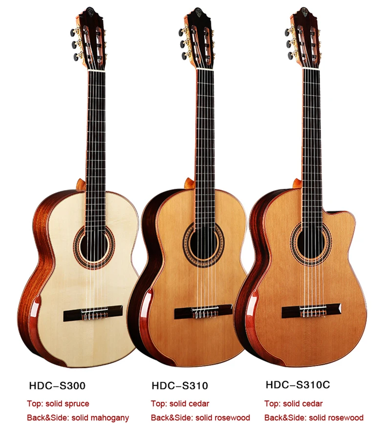 Dadarwood HDC S310C full solid wood classical guitar, guitarra