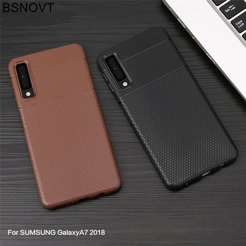 

For Samsung Galaxy A7 2018 Cover Silicon Hard Phone Case Funda For Samsung Galaxy A7 2018 Back Thin Case Cover A750 Hoesje