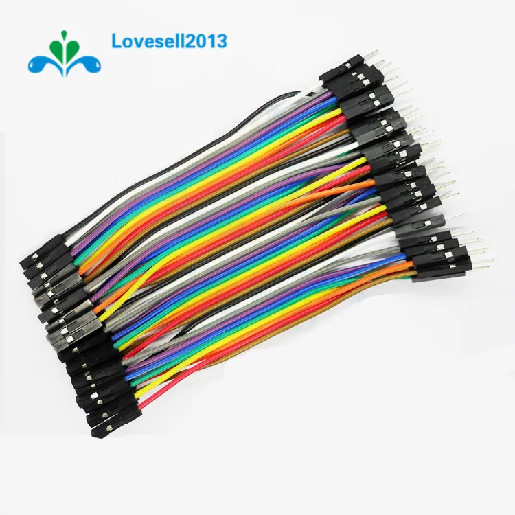 40pcs 10cm Male To Female Jumper Cable Dupont Wire For Arduino