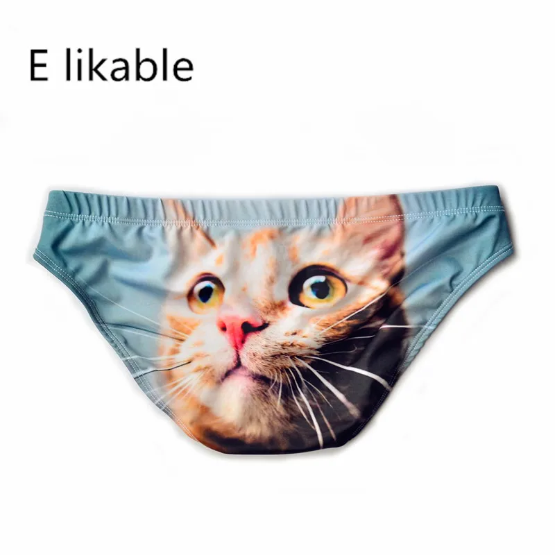 

E likable Europe and the United States summer explosion models men's underwear ultra low waist sexy cartoon animal print comfort