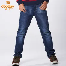 DOOLLEY Garçon Jeans Occasionnels De Mode Denim Pantalon 2017 Nouvelle Arrivée Enfants Vêtements Automne Hiver Pantalon Taille 110-170 cm