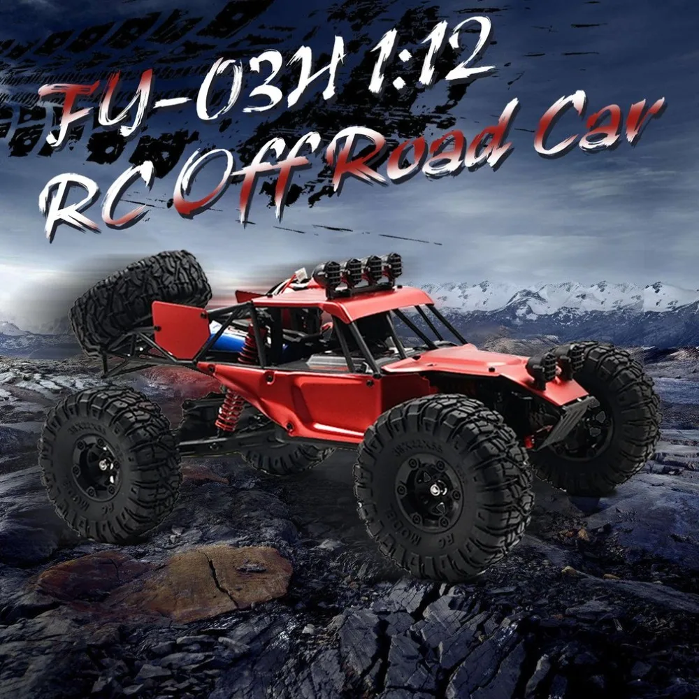 

FY-03H 1:12 RC Car 2.4G Off Road Racing Truck Desert Climbing Car 4WD Toy Remote Control Vehicle Rock Crawler Brushless 35km/h