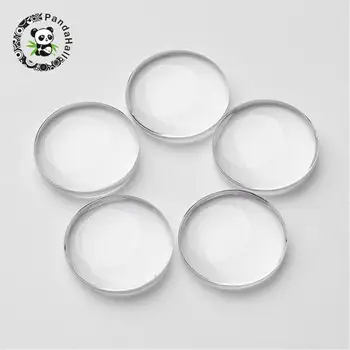 

8 10 12 14 16 18 20mm Clear Glass CabochonsTransparent Half Round Flat Back Dome for Jewelry Earring Ring Making DIY 200pcs