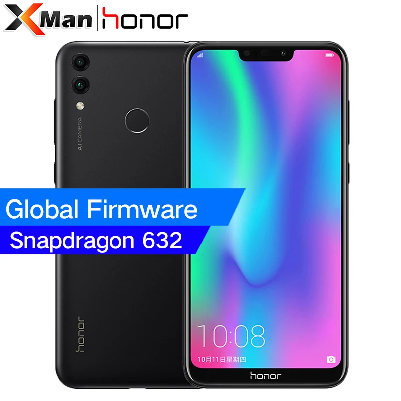 Глобальная прошивка Honor 8C 4 Гб ОЗУ 32 ГБ/64 ПЗУ 6 26 дюйма 4000 мАч Восьмиядерный