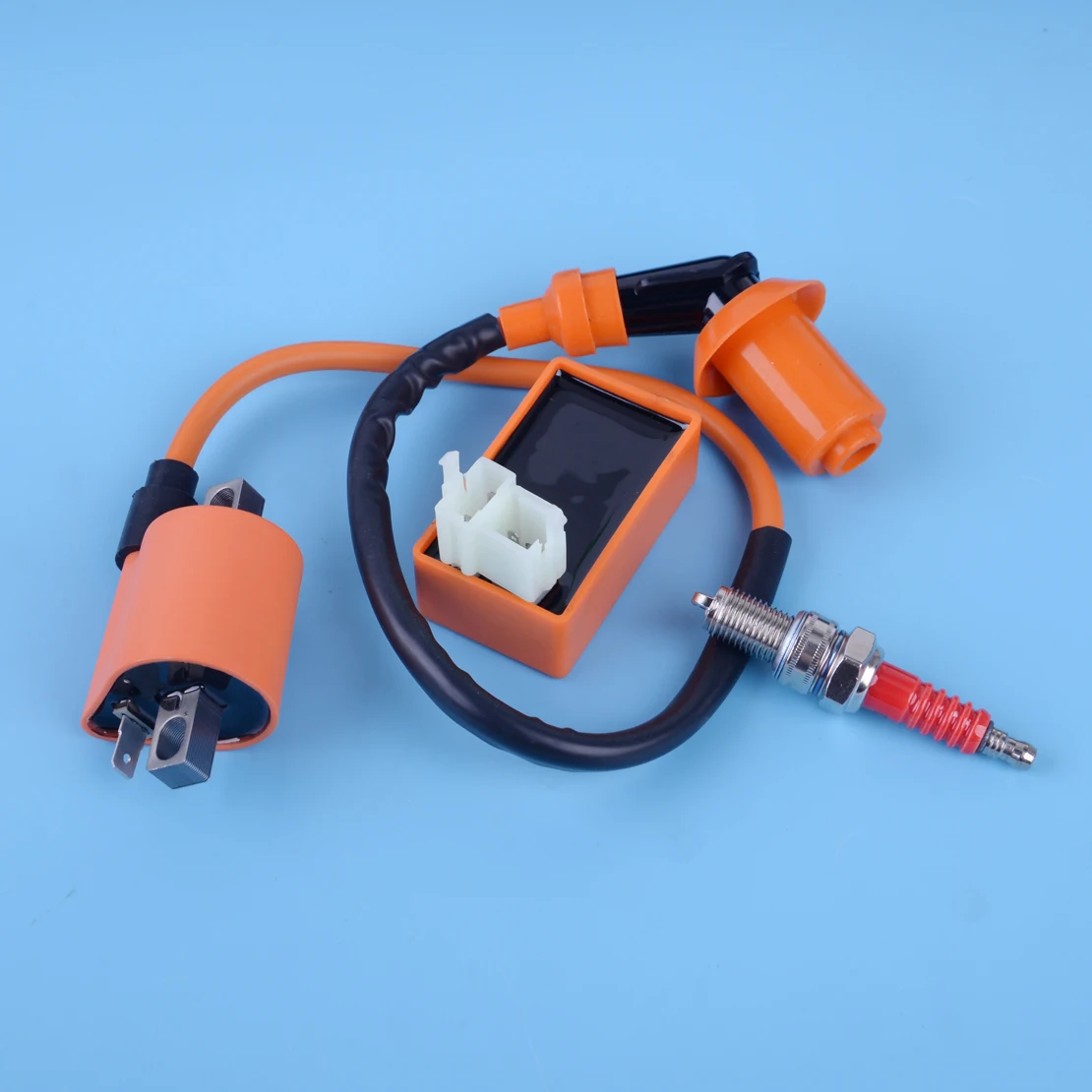 

DWCX AC CDI Spark Plug Ignition Coil Replacement Fit for CG 125 150 200 250cc ATV Quad Dirt Bike Ignition System Coil Set