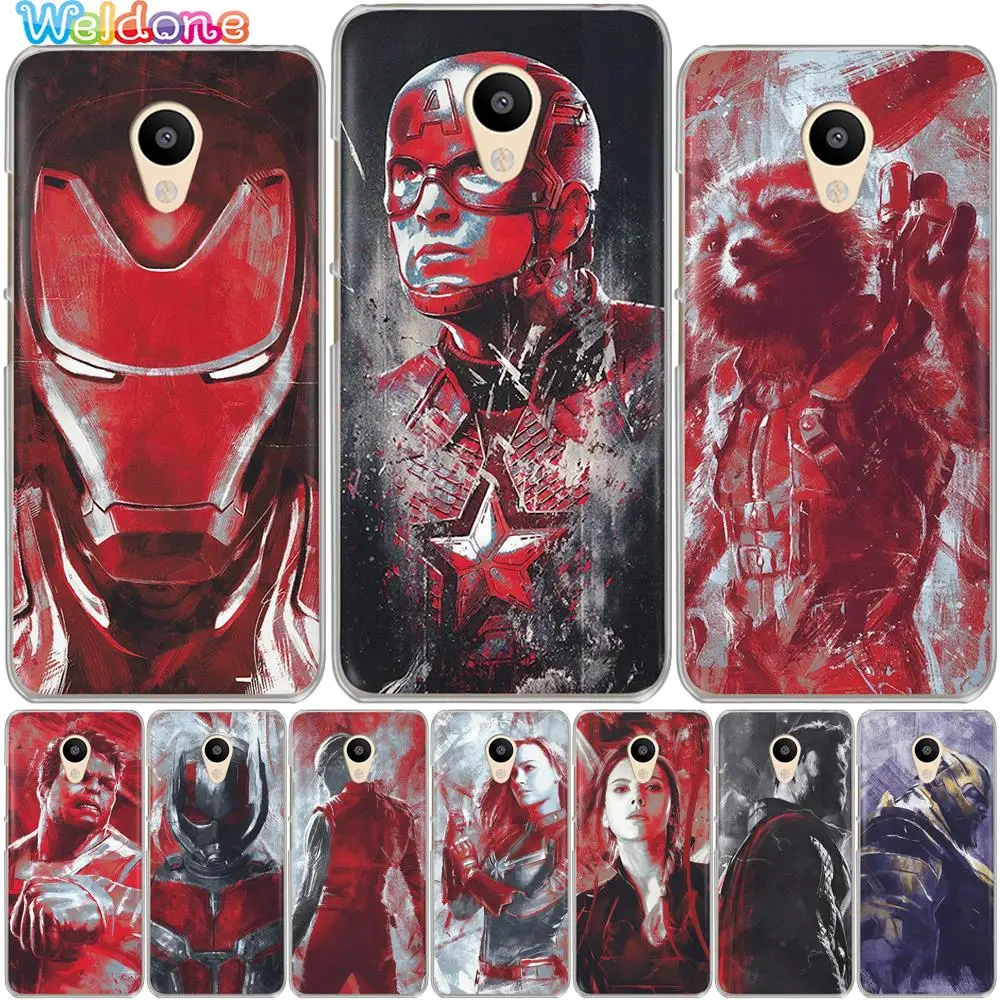 

Captain Marvel Avengers Case For Meizu M6S MX6 M6T M5S M3S M5C M3 M5 M6 Note Pro7 Plus U10 U20 Hulk Ant Iron man case Cover Etui