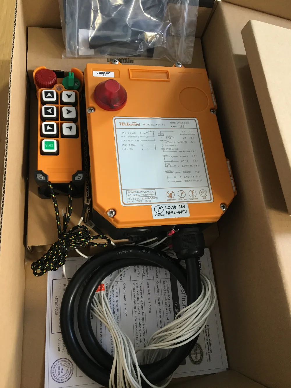 Industrial Crane Wireless Remote Control F24 6S for Hoist Cranein