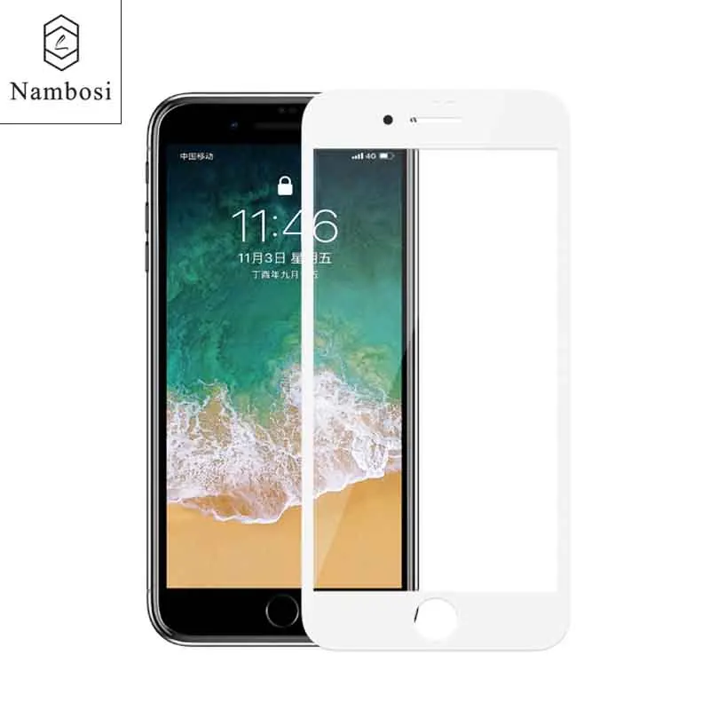 Защитный экран протектор для iPhone 7 8 6 полный экран закаленное стекло для iPhone 8 7 6 plus премиум стекло протектор Nambosi