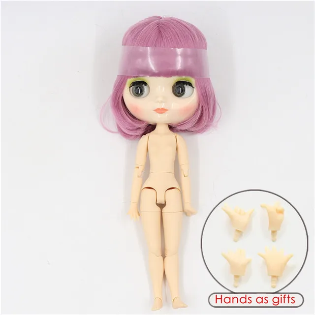 Фабрика blyth middie кукла 1/8 bjd 20 см блестящее лицо шарнирное тело милая игрушка подарок для девочки - Цвет: shiny face B