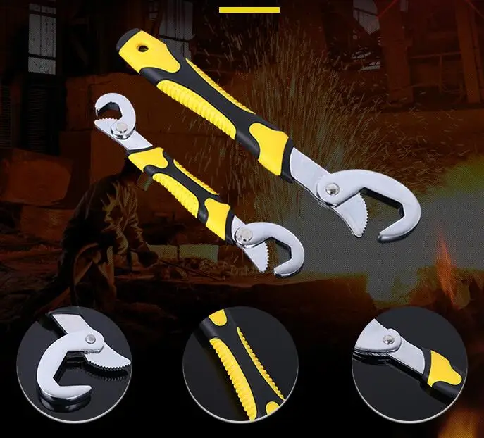 

2pcs universal wrench pipe all kinds of screws high-speed steel universal wrench household maintenance machine special wrench!