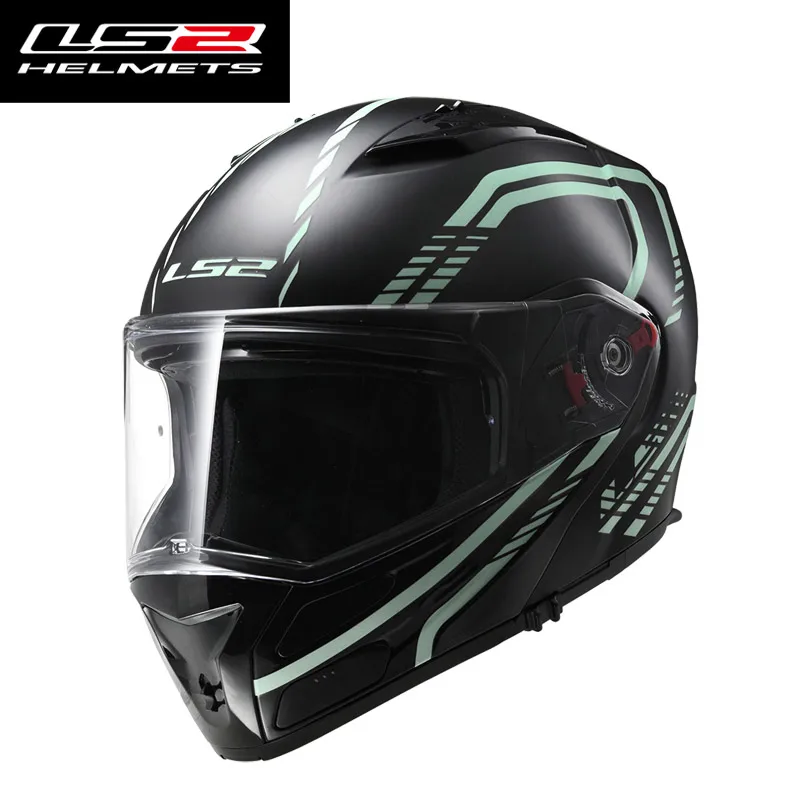 

LS2 FF324 full face motorcycle helmet double sun shield lens modular motorbike racing helmet ECE approve flip up moto helmet