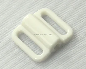 

500piece Craft Plastic White Rectangle Tape Closure Hook & Clasp Waist Extenders Sewing On Clothes Bra Clip Hooks K115