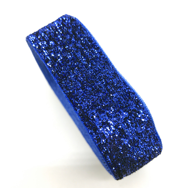 1Inch 25mm Glitter Velvet Ribbon Headband Clips Bow Wedding Christmas Decoration Pick Colors