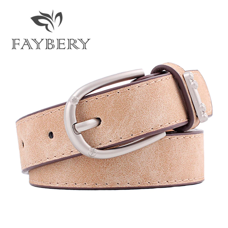 

2018 Luxury Brand Designer Belts for Women PU Leather Belt for Dress Silvery Pin Buckle Suede Leather Belts Cummerbund 9 Colors