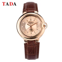 TADA Marca 3ATM Impermeable reloj de Señoras de Lujo de Oro Relojes de pulsera de Cuarzo de Las Mujeres Famosas Rhinestone Relojes relojes Mujer Montre Femme
