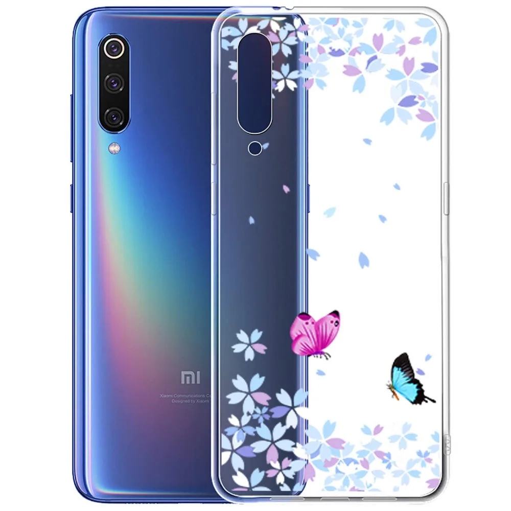 Patterned Slim Thin Transparent Silicon Soft Case Cover on sfor Xiaomi Mi A2 8 Lite 9 SE 6 A1 F1 Mix 2S Max 3 Clear Phone Coque  (4)