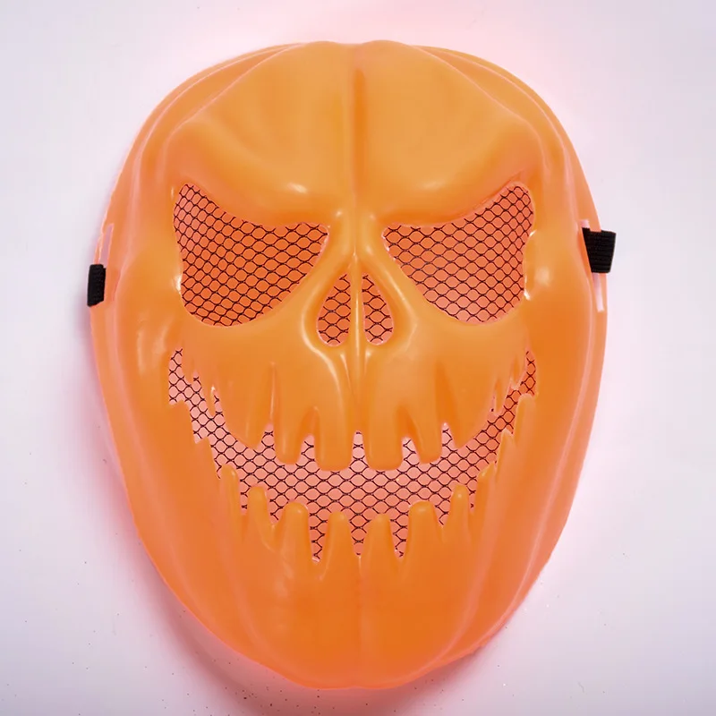 1 Piece Halloween Cucumber Human Skeleton Mask Orange Yellow Plastic Prank Masks Party Masquerade Portable | Дом и сад
