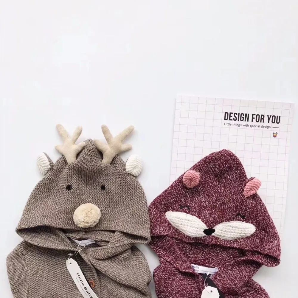 

2018 SPRING children's clothing BABY GIRL COTHES child baby cardigan outerwear sweaters bobo choses DEER SWEATERS LUCKY CHILD